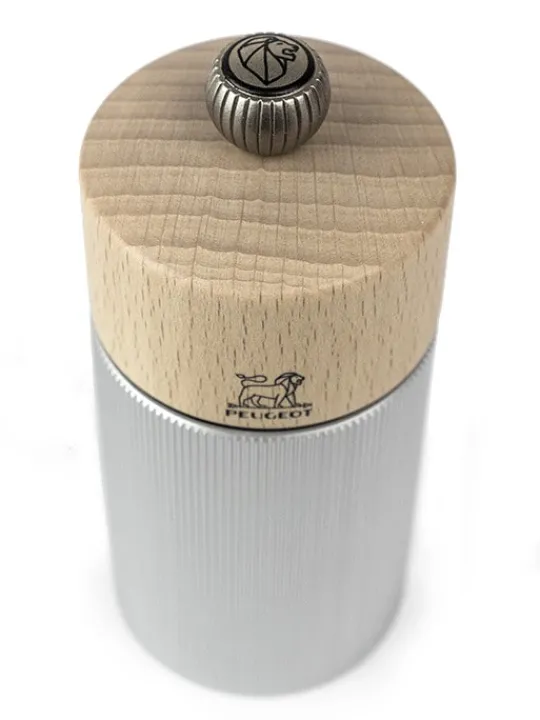 Peugeot Saveurs Line Moulin à poivre manuel, alu, 12 cm - 4,75" -> Idées Cadeaux -50€|Envie De Design