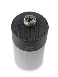 Peugeot Saveurs Line Moulin à sel manuel, alu et graphite, 12 cm - 4,75in -><noscript><img width=