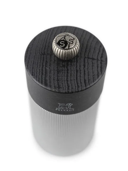 Peugeot Saveurs Line Moulin à sel manuel, alu et graphite, 12 cm - 4,75in -> Envie De Design|Moulins À Sel Et Salières