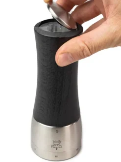 Peugeot Saveurs Madras moulin à sel manuel en bois et inox, u'select, collection , 16 cm - 6,25in -><noscript><img width=