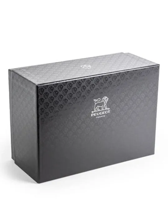 Peugeot Saveurs Maestro Bar à poivres - moulin à poivre u'select accompagné de 3 grands crus de poivres, de 3 réservoirs interchangeables, gris roche -> Coffrets Cadeaux|Envie De Design