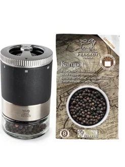 Peugeot Saveurs Maestro Moulin à poivre manuel u'select en bois avec réservoir interchangeable, , 11 cm - 4in -> Idées Cadeaux -100€|Envie De Saveurs