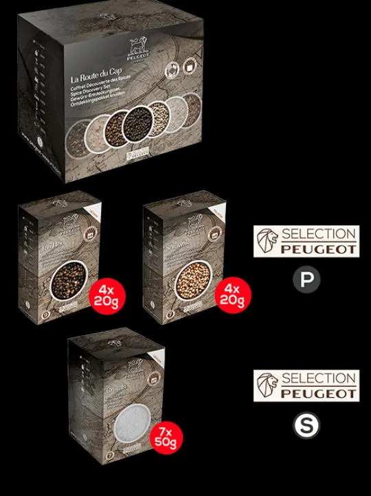 Peugeot Saveurs Multipack mix standard Pack poivres et sel classique -> Idées Cadeaux -50€|Envie De Saveurs