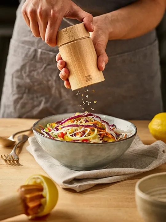 Peugeot Saveurs Naka moulin à graines de lin en bois naturel 11 cm - 4,5‘‘ -> Envie De Saveurs|Moulins Expert