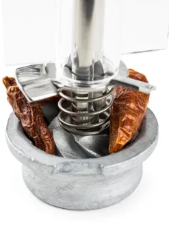 Peugeot Saveurs Oléron Moulin à piment manuel en bois et acryl couleur 14 cm -><noscript><img width=