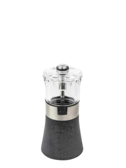 Peugeot Saveurs Oslo moulin à sel manuel en bois, inox et acryl, , 12 cm -> Moulins À Sel Et Salières