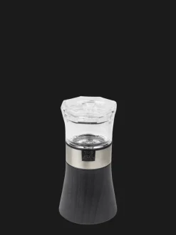Peugeot Saveurs Oslo combi moulin à poivre et salière manuel en bois, inox et acryl, 11 cm -> Duos Et Combi 2 En 1|Moulins À Sel Et Salières