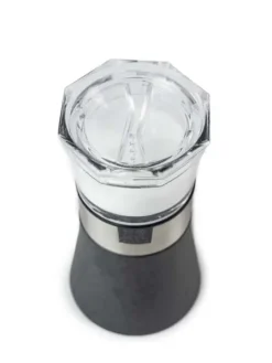 Peugeot Saveurs Oslo combi moulin à poivre et salière manuel en bois, inox et acryl, 11 cm -> Duos Et Combi 2 En 1|Moulins À Sel Et Salières