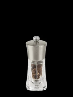 Peugeot Saveurs Ouessant Moulin à piment manuel en inox et acryl 14 cm -> Moulins Expert