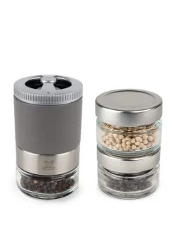 Peugeot Saveurs Pack maestro linéa Coffret bar à poivres maestro gris roche et plateau linéa -> Envie De Saveurs|Idées Cadeaux -100€