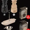 Peugeot Saveurs Pack parisrama u'select chocolat et naturel 15cm Duo de moulins à poivre et à sel en bois u'select avec entonnoir inox -> Duos Et Combi 2 En 1|Moulins À Sel Et Salières