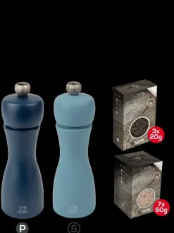 Peugeot Saveurs Pack tahiti air Duo de moulins à poivre et à sel en bois 15 cm et ses épices -> Envie De Couleurs|Duos Et Combi 2 En 1