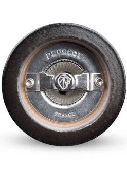 Peugeot Saveurs Paris Duo de moulins à poivre et à sel manuels en bois laqué noir 22 cm - 8,75" -><noscript><img width=