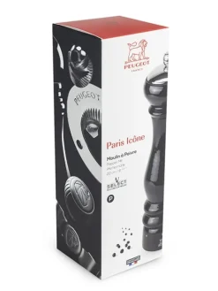 Peugeot Saveurs Paris icône moulin à poivre manuel en bois laqué noir, u'select, 22 cm - 8,75" -> Envie De Design|Moulins À Poivre