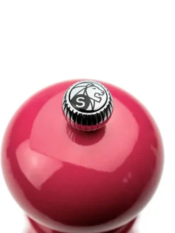 Peugeot Saveurs Paris Moulin à sel manuel en bois laqué, rose bonbon, 18 cm - 7in. -><noscript><img width=