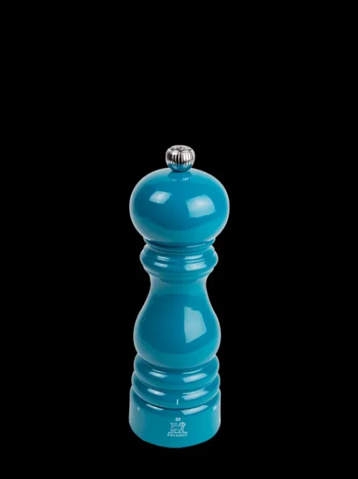 Peugeot Saveurs Paris u'select Moulin à poivre manuel u'select en bois laqué, bleu pacifique, 18 cm - 7in -> Idées Cadeaux -100€|Envie De Couleurs