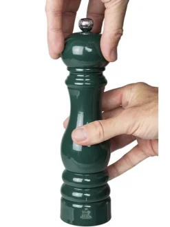Peugeot Saveurs Paris u'select Moulin à poivre manuel u'select en bois laqué, vert forêt, 22 cm - 9in -><noscript><img width=