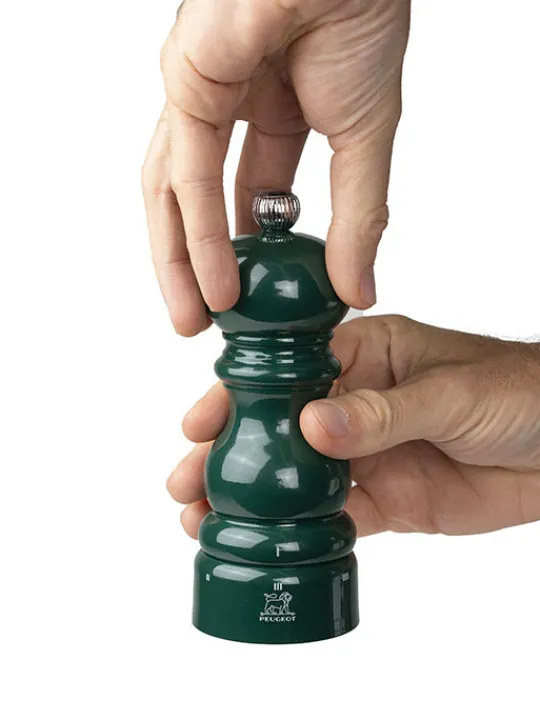Peugeot Saveurs Paris u'select Moulin à poivre manuel u'select en bois laqué, vert forêt, 15 cm - 6 in -> Idées Cadeaux -50€|Envie De Couleurs