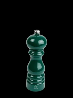 Peugeot Saveurs Paris u'select Moulin à sel manuel u'select en bois laqué, vert forêt, 18 cm - 7in -> Idées Cadeaux -100€|Envie De Couleurs
