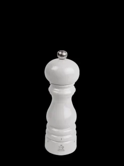 Peugeot Saveurs Paris u'select Moulin à sel manuel u'select en bois laqué, gris perle, 18 cm - 7in -> Idées Cadeaux -100€|Envie De Couleurs