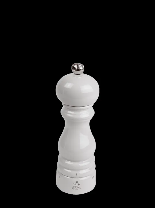 Peugeot Saveurs Paris u'select Moulin à sel manuel u'select en bois laqué, gris perle, 18 cm - 7in -> Idées Cadeaux -100€|Envie De Couleurs