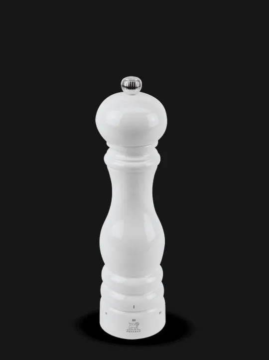 Peugeot Saveurs Paris u'select Moulin à sel manuel en bois u'select laqué blanc 22 cm -> Idées Cadeaux -100€|Moulins À Sel Et Salières