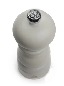 Peugeot Saveurs Paris u'select Moulin à sel manuel u'select en bois laqué, gris perle, 15 cm - 6 in -> Envie De Saveurs|Moulins À Sel Et Salières