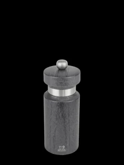 Peugeot Saveurs Royan Moulin à sel manuel en bois finition gris métallisé et inox 14 cm -> Moulins À Sel Et Salières