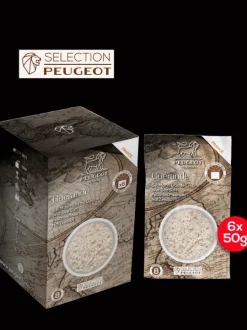 Peugeot Saveurs Sel guérande Sel marin gris de cuisine de guérande, 300g - 6 sachets fraicheur de 50g -> Idées Cadeaux -50€|Epices Du Monde