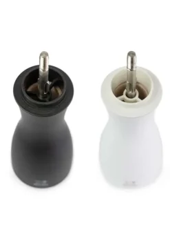 Peugeot Saveurs Tahiti Duo de moulins à poivre et à sel manuels en bois couleur noir mat et blanc mat 20 cm -><noscript><img width=
