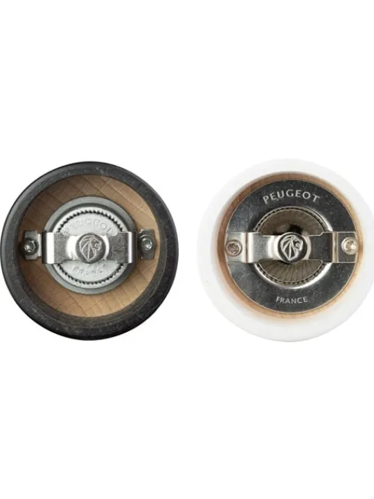 Peugeot Saveurs Tahiti Duo de moulins à poivre et à sel manuels en bois couleur noir et blanc 15 cm -> Duos Et Combi 2 En 1|Moulins À Sel Et Salières