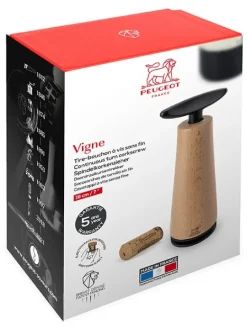 Peugeot Saveurs Vigne Tire-bouchon à vis sans fin en bois de hêtre 18 cm -><noscript><img width=
